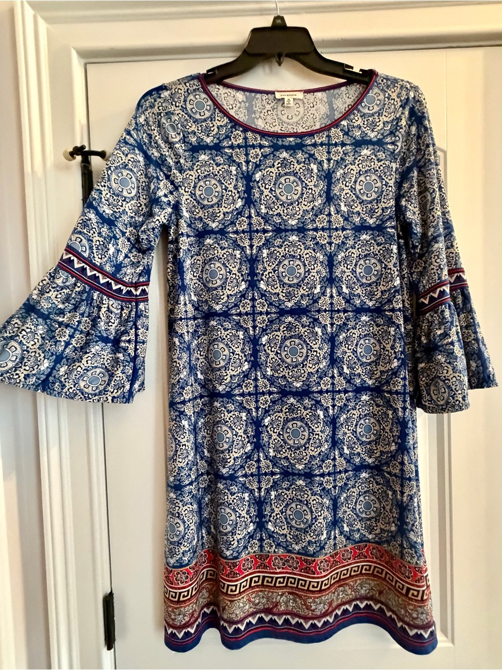 Max Studio Dress *Navy Blue, Sz M. RICH COLORS*Fall*